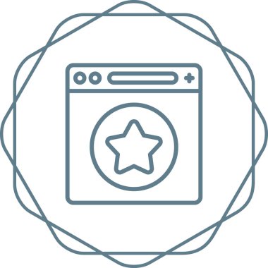 Favori sayfanın illüstrasyon simgesi 