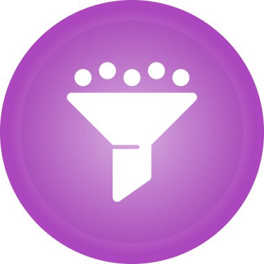 Filtre ağ simgesi, basit vektör illüstrasyonu