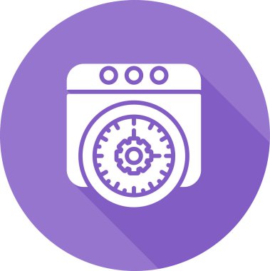 Web Tarayıcı Web simgesi, basit illüstrasyon 