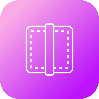 Web tasarımı için kenar simgesi, ayırıcı satır vektör işareti 