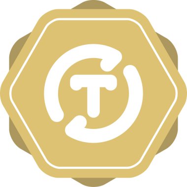 Bir harf simgesinin vektör illüstrasyonu 