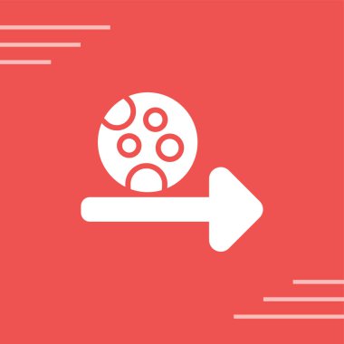 Ay simgesi, vektör illüstrasyonu basit tasarım