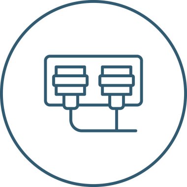 soket simgesi web basit illüstrasyon