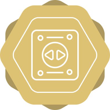 Soket. Web simgesi basit illüstrasyon