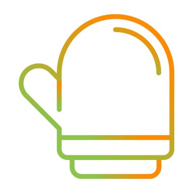 eldiven ağ simgesi, basit vektör illüstrasyonu  