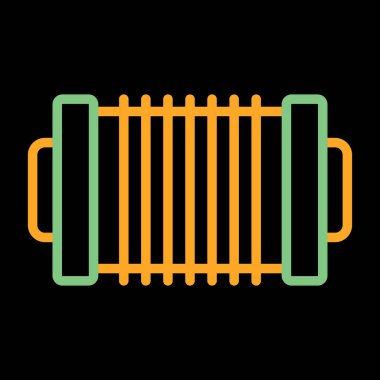 Kablo Spool Roller ikon vektör çizimi 