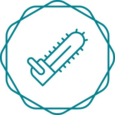 Elektrikli testerenin basit vektör illüstrasyonu