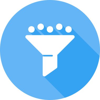 Filtre ağ simgesi, basit vektör illüstrasyonu