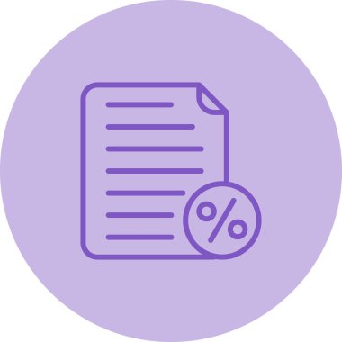 belge simgesi, vektör illüstrasyonu basit tasarım