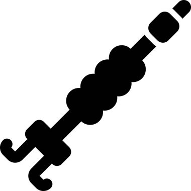 Kablo Klipsi simgesi, vektör illüstrasyonu