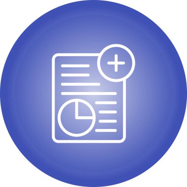 Bir rapor simgesinin vektör illüstrasyonu