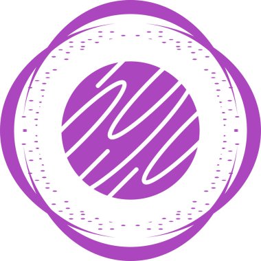 Satürn. Web simgesi basit tasarım