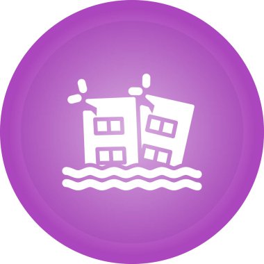 Flood simgesinin vektör illüstrasyonu