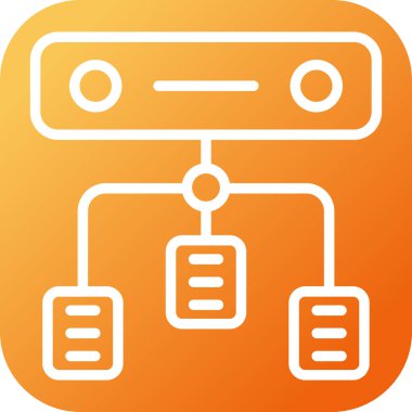 Yük dengeleyici. Web simgesi basit illüstrasyon