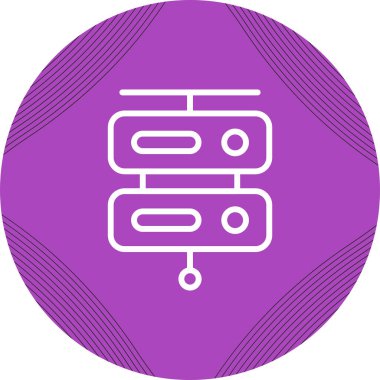 Sunucu web simgesi, vektör çizim