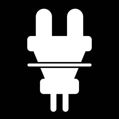 elektrik prizi simgesi. Web illüstrasyonu