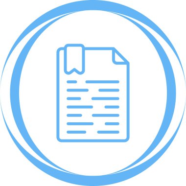 belge sayfa simgesi, vektör illüstrasyonu basit tasarım