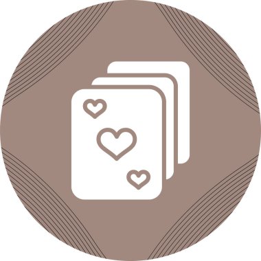 Kartlar. Web simgesi basit illüstrasyon