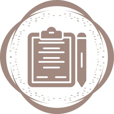 Kalem simgesi vektör logosuyla sözleşme