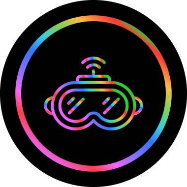 vector illustration of Vr Glasses icon 