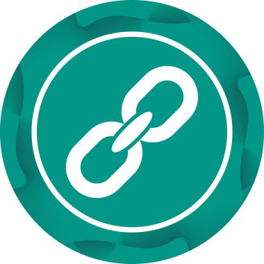 URL imza web simgesi, basit vektör illüstrasyonu