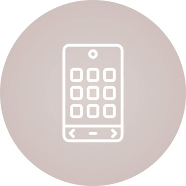 cep telefonu simgesi, vektör illüstrasyonu basit tasarım