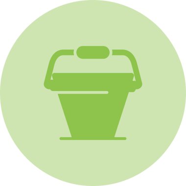 Kova. Web simgesi basit illüstrasyon