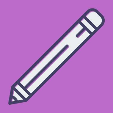 Kalem. Web simgesi basit illüstrasyon 