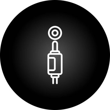 elektrik prizi simgesi. Web illüstrasyonu