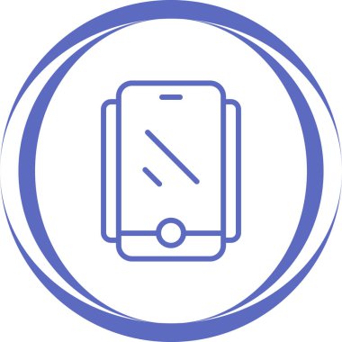 Tablet bilgisayar satırı simgesinin vektör çizimi. 