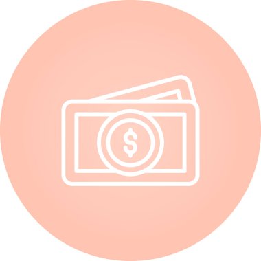 Para için. Web simgesi vektör illüstrasyonu 