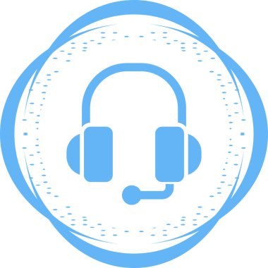 Kulaklık. vektör simgesi basit resimleme         