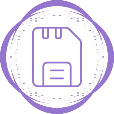 Disk web simgesi, basit vektör illüstrasyonu