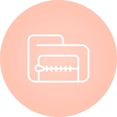 ZIP dosya biçimi vektör illüstrasyonu