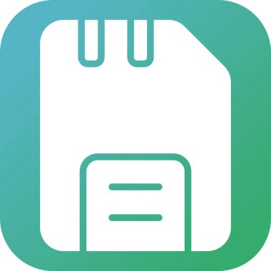 Disk web simgesi, basit vektör illüstrasyonu