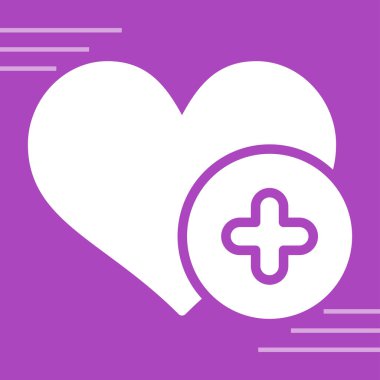 çapraz simge vektör illüstrasyonlu kalp 