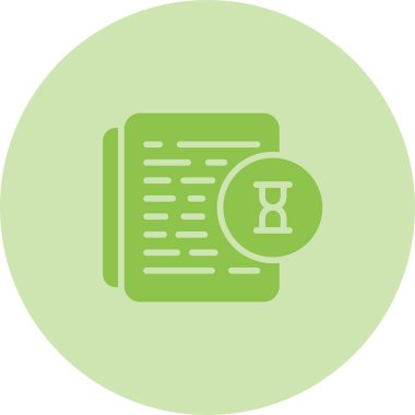  Belge Denetim simgesi, vektör illüstrasyonu  