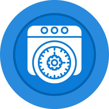 Web Tarayıcı Web simgesi, basit illüstrasyon 