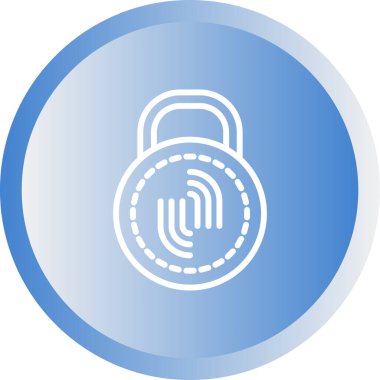 Kilit. Web simgesi basit illüstrasyon 