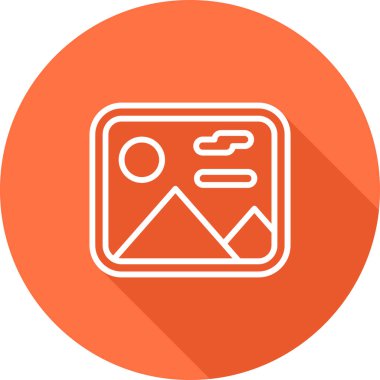 Resim modern simgesinin vektör illüstrasyonu