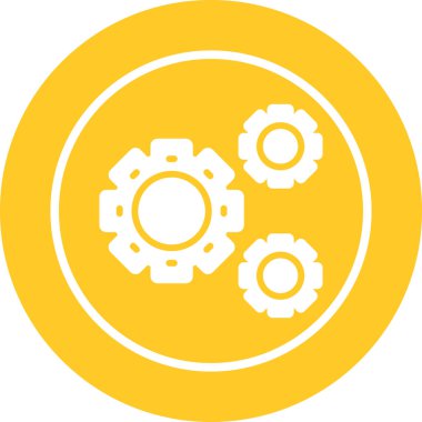 dişli web simge vektör çizim 