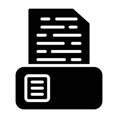 Depolama web simgesi, basit vektör illüstrasyonuName 