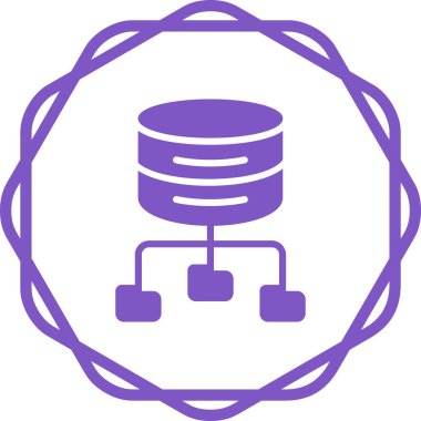 Büyük Veri Analizi vektör resimleme simgesi