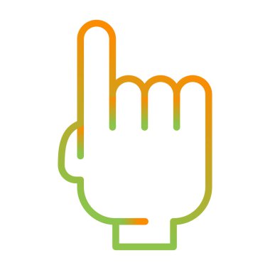 el simgesi, vektör illüstrasyonu basit tasarım