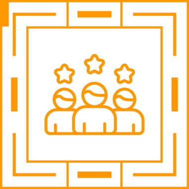 Müşteri Deneyimi simgesinin vektör illüstrasyonu