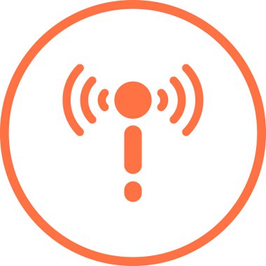 Ağ Sorun Vurucu Simgesi. Ağ Bakım Ana Hattı Vektör Simgesi. Sembol, Logo Illustration. Vektör Grafikleri