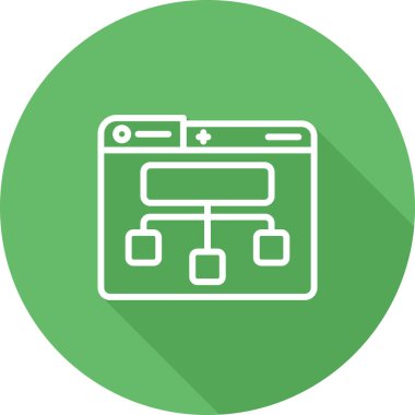 Site Harita simgesi, vektör illüstrasyonu basit tasarım