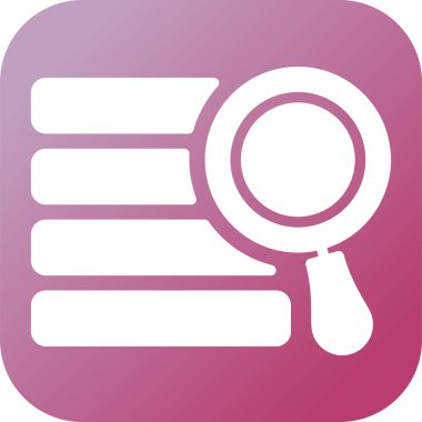 Arama simgesi vektör illüstrasyonu 