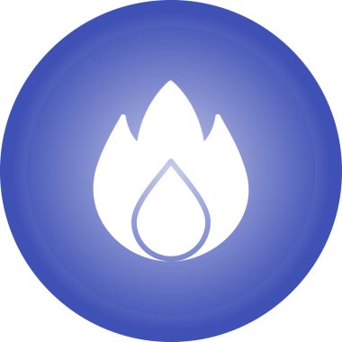 Alevler. Web simgesi basit illüstrasyon 