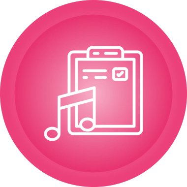 beyaz üzerinde müzik dosyası vektör tasarımı